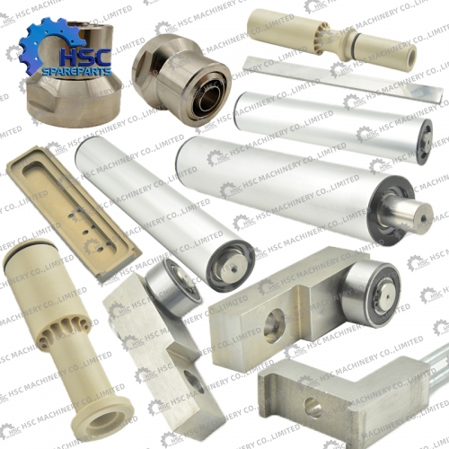 Beverage filling and packaging machine spare parts: stretch blow molding machine parts, glass bottle filling machine parts, bottle washing machine spa